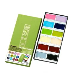 Akvarel 12 farver set II m/pastel