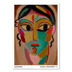 Alexej Jawlensky – Mystischer Kopf: Mädchenkopf (frontal) (1918)