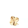 Firkløver broche – forgyldt sølv