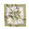 Flora Danica silketørklæde 90 x 90 cm