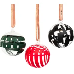 Louisiana Julekugler i glas – 3 stk.