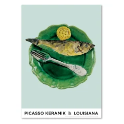 Pablo Picasso – Still-life with Fish Fork and Slice of Lemon (1955)