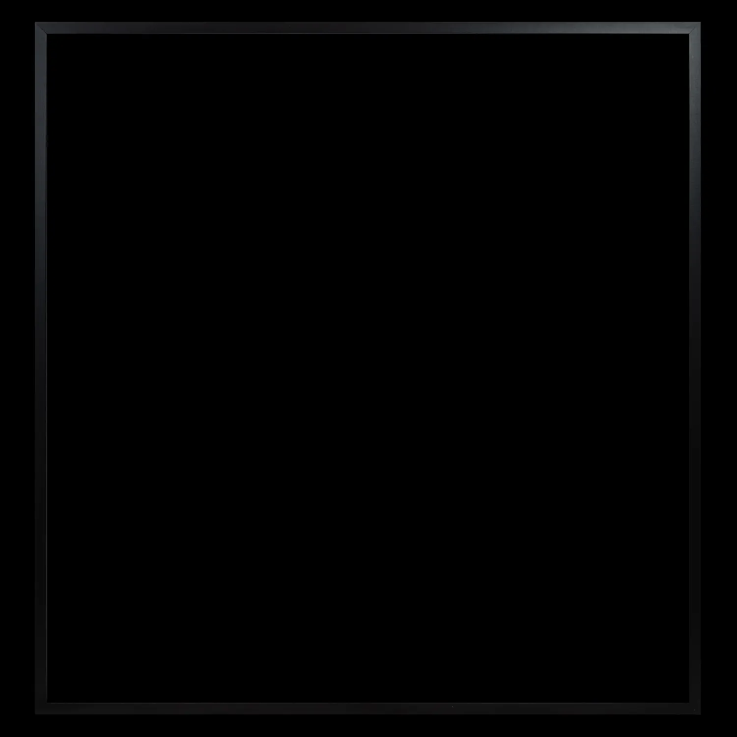 Ramme 116.9 x 121.9 cm – sort egetræ